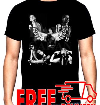Depeche Mode, Dave Gahan, men's  t-shirt, 100% cotton, S to 5XL